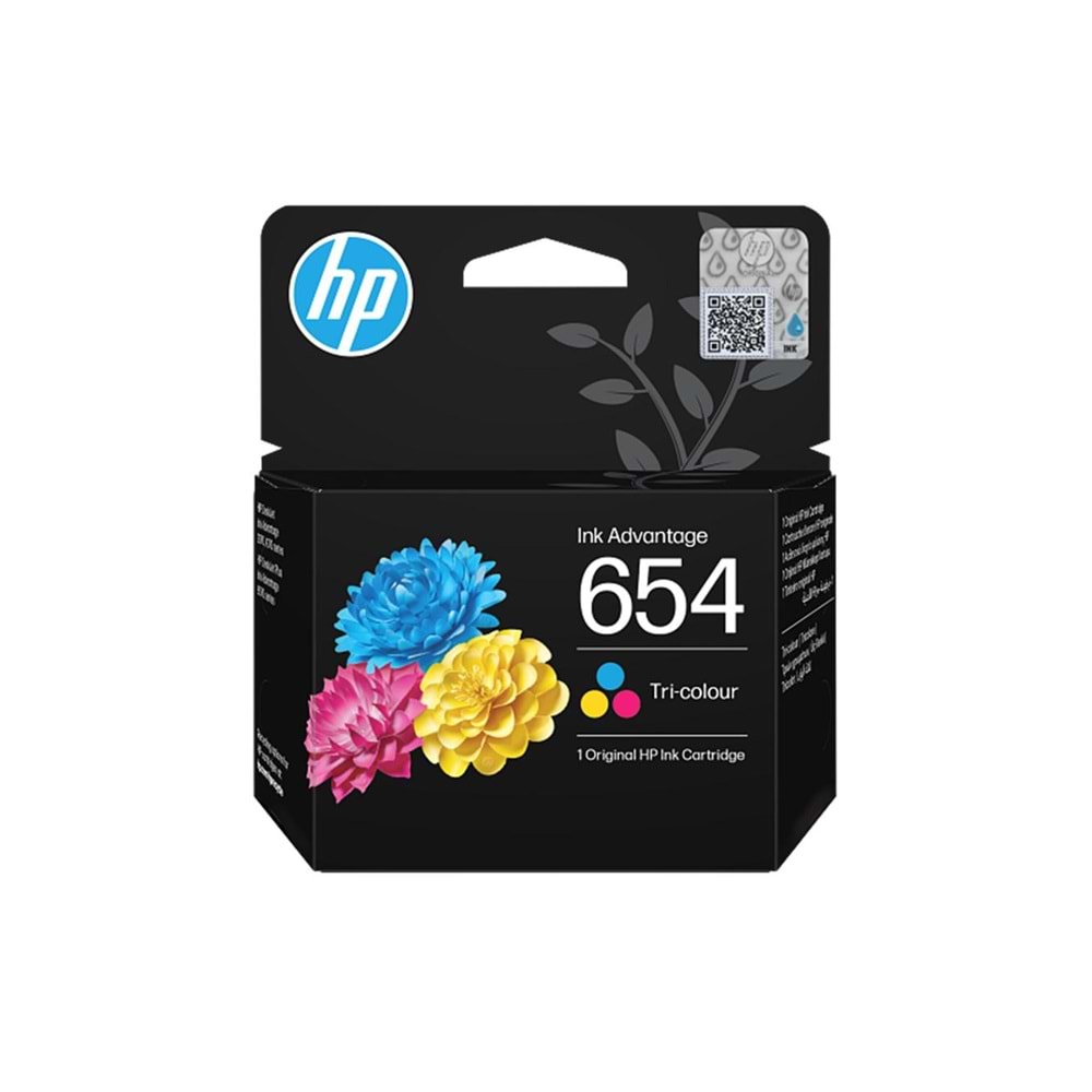 HP 654 3 Renkli 200 Sayfa Kartuş 7FP38UE 