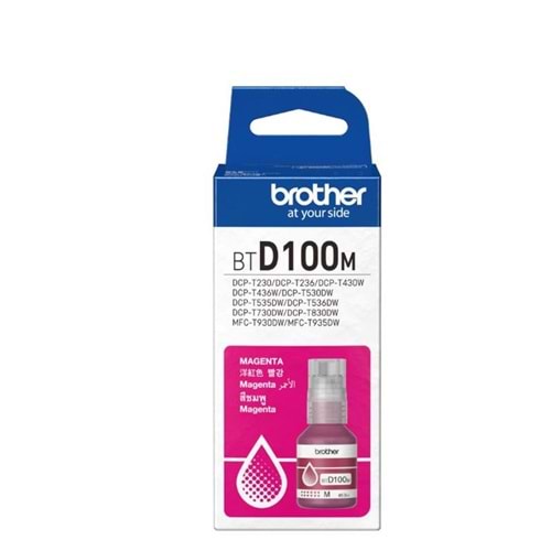 Brother BTD100M Magenta Kırmızı 5.000 Sayfa Şişe Mürekkep DCP-T430-T530-T730-T830 MFC-T930-T935