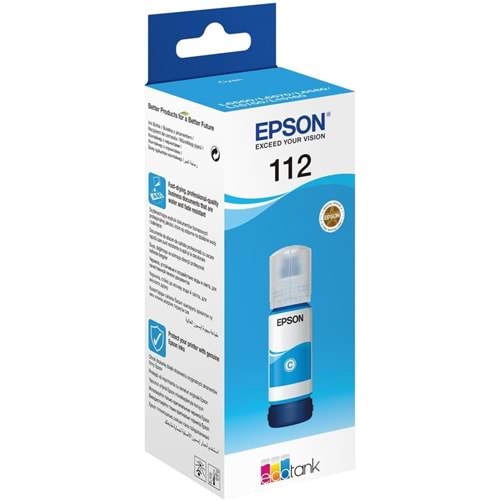 Epson 112 Cyan Mavi Şişe Mürekkep C13T06C24A