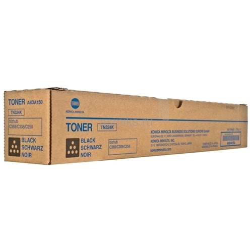 Konica Minolta TN-324K Black Siyah Orjinal Fotokopi Toneri Bizhup C258-308-368 28.000 Sayfa 