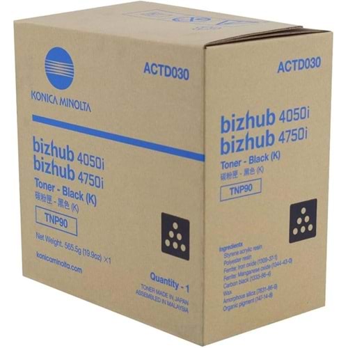 MINOLTA TNP90 Siyah Orjinal Fotokopi Toneri Bizhup 4050i -4750i
