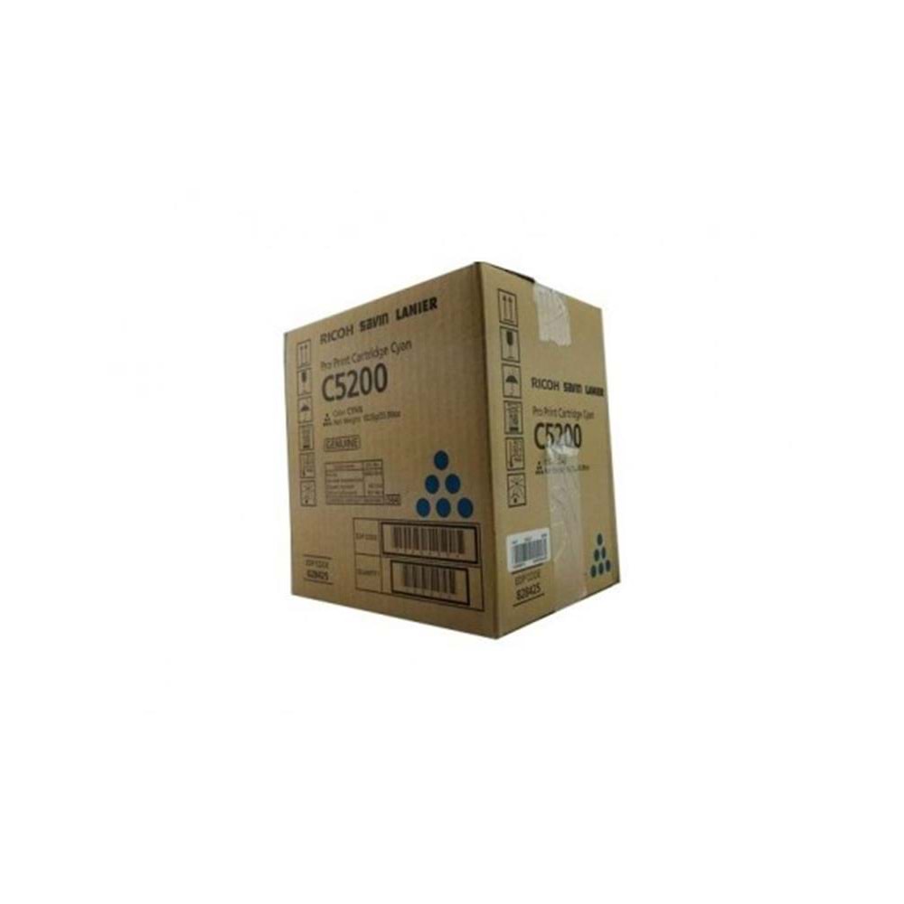 Ricoh C5200C Cyan Mavi Orjinal Fotokopi Toneri Pro C5200 24.000 Sayfa
