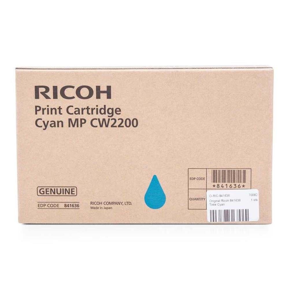 Ricoh MP CW2200 Cyan Mavi Orjinal Fotokopi Toneri MP CW2200 serisi100 ml.