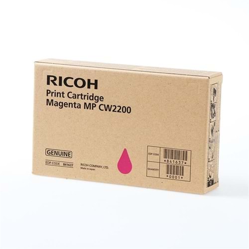 Ricoh MP CW2200 Magenta Kırmızı Orjinal Fotokopi Toneri MP CW2200 serisi100 ml.