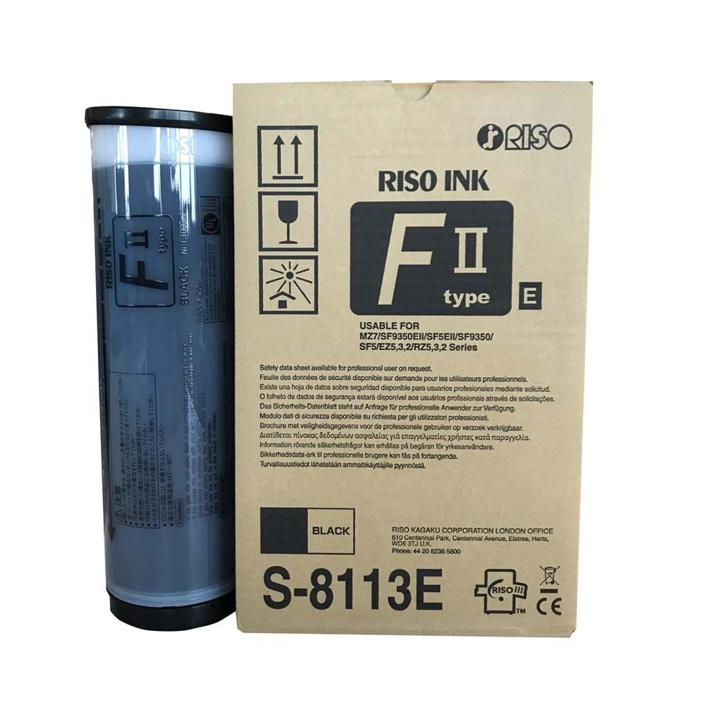 Riso S-8113E S-7612-S-4253 -SF-5030-5350 -S-6930 Orjinal Mürekkep 