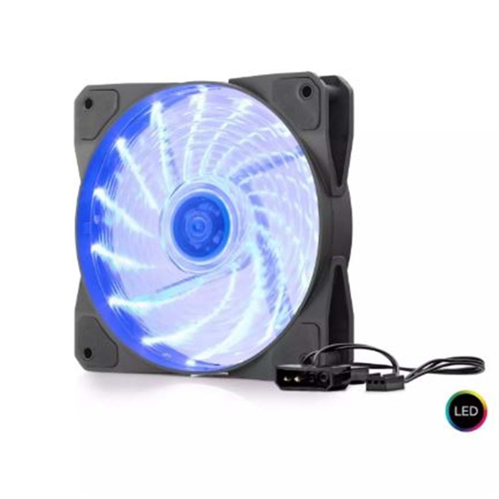 Hadron Hdx1521 12Cm Kasa Fanı Performans 4Pin Led 