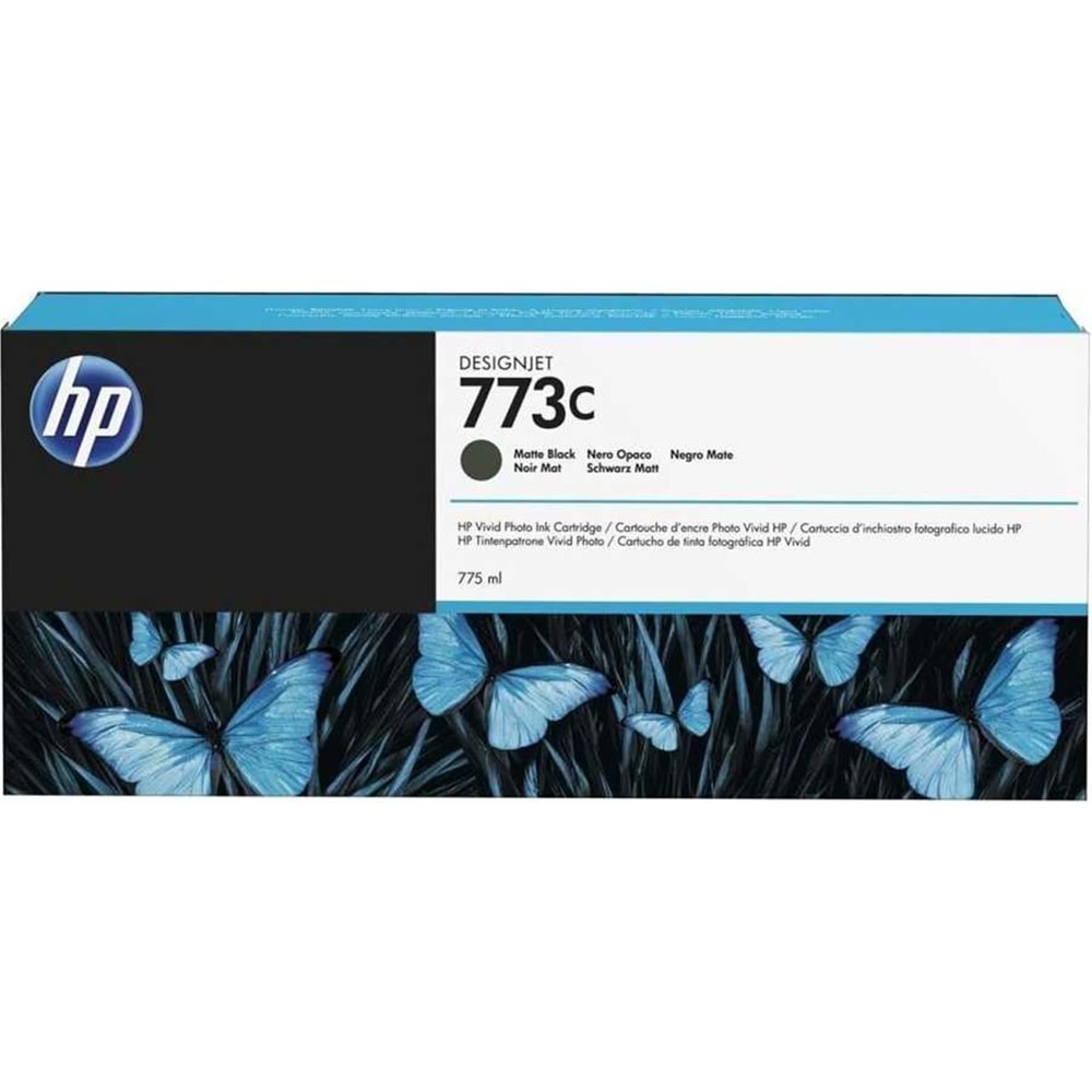 HP 773C Matte Black Mat Siyah 775ML Plotter Kartuşu C1Q37A