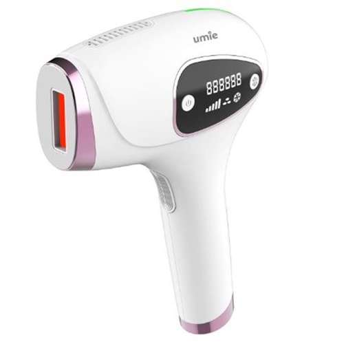 Umie IPL98 Beyaz 3 Başlık 9 Hız Kademeli IPL Lazer Epilasyon Cihazı 1 Milyon Atım Buzlu Quartz Tüp