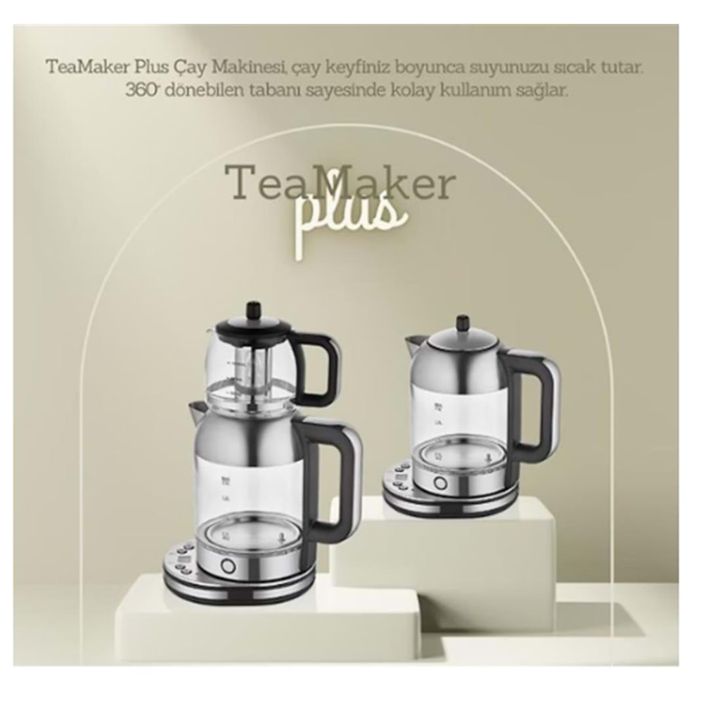 Arow Tr-4318 Tea Maker Plus Elektrikli Çaycı 