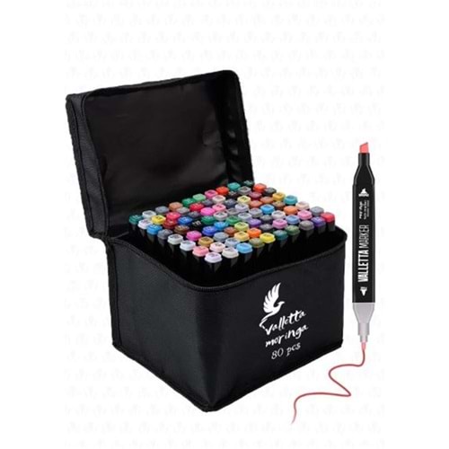 Valletta VLT1374 Moringa 80li Çift Taraflı Marker Seti 