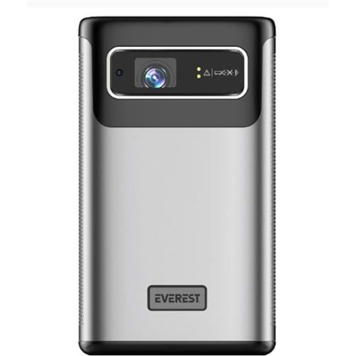 Everest PJ-DLP21 Gri 8000mAh Odaklamalı 960-540 4K 5400 Lümen Android 9.0 Dokunmatik DLP Projeksiyon