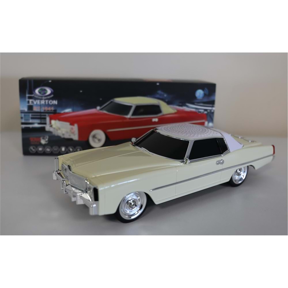 EVERTON RT-1941 Bej Arabalı Bluetooth Fm-Usb-Tf-Aux Şarjlı Nostaljik Radyo