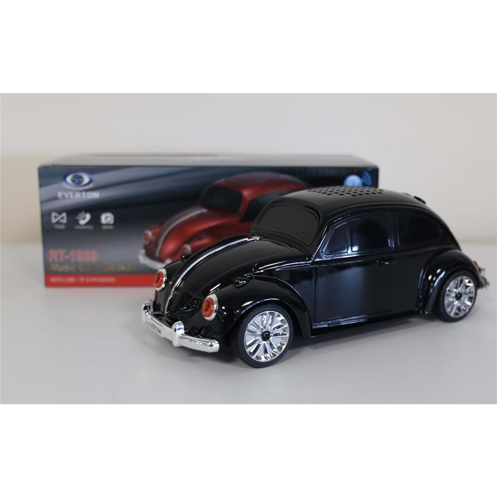 EVERTON RT-1939 Antrasit Arabalı Bluetooth Fm-Usb-Tf-Aux Şarjlı Nostaljik Radyo