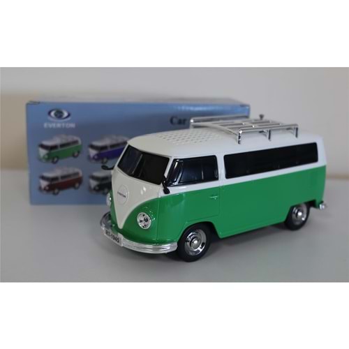 EVERTON RT-1945 Yeşil Arabalı Bluetooth Fm-Usb-Tf-Aux Şarjlı Nostaljik Radyo