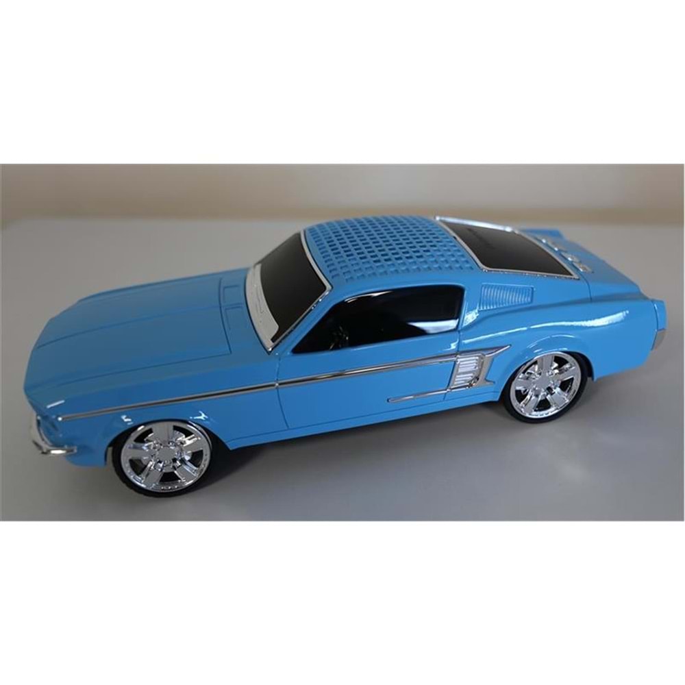 EVERTON RT-1951 Mavi (Blue) Arabalı Bluetooth Fm-Usb-Tf-Aux Şarjlı Nostaljik Radyo