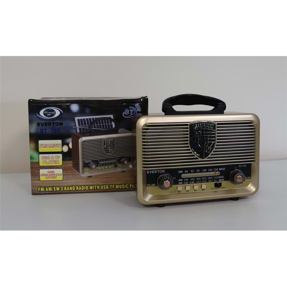 Everton RT-720 Bluetooth-USB-SD-FM Nostaljik Radyo