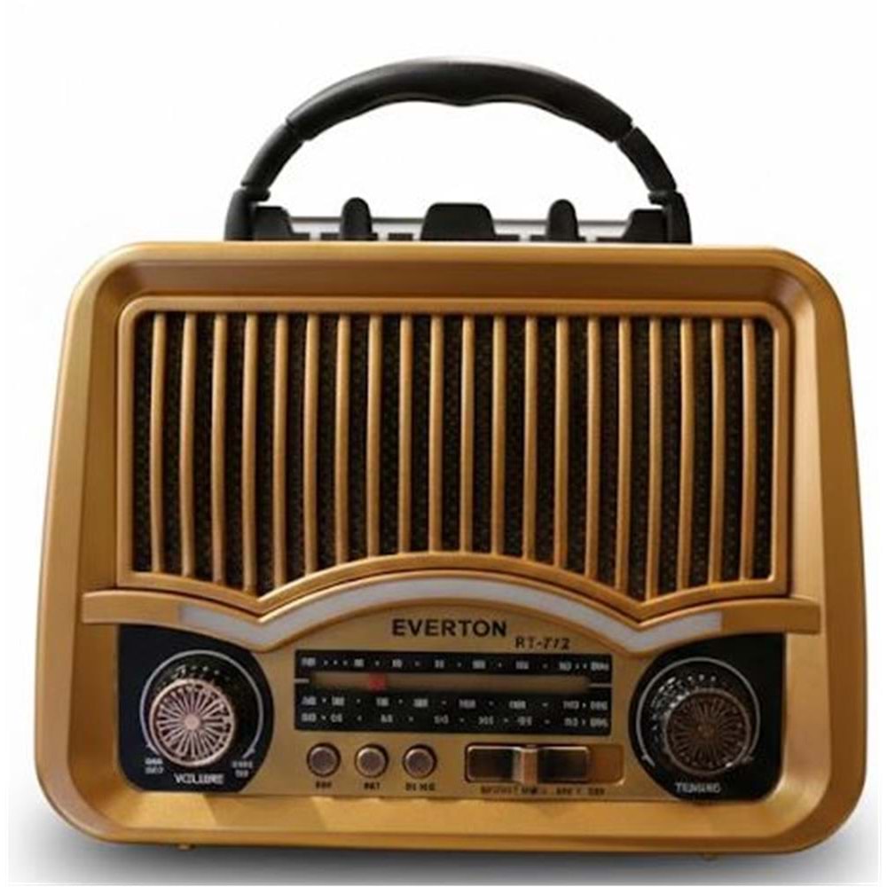 Everton RT-772 Bluetooth Usb-Micro Sd Nostaljik Radyo