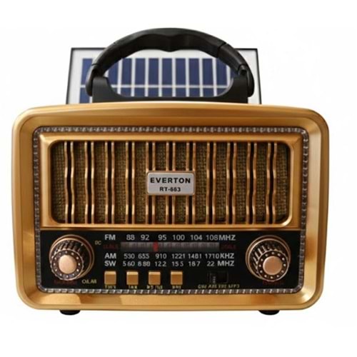 Everton RT-683 Bluetooth Usb-Micro Sd Nostaljik Radyo