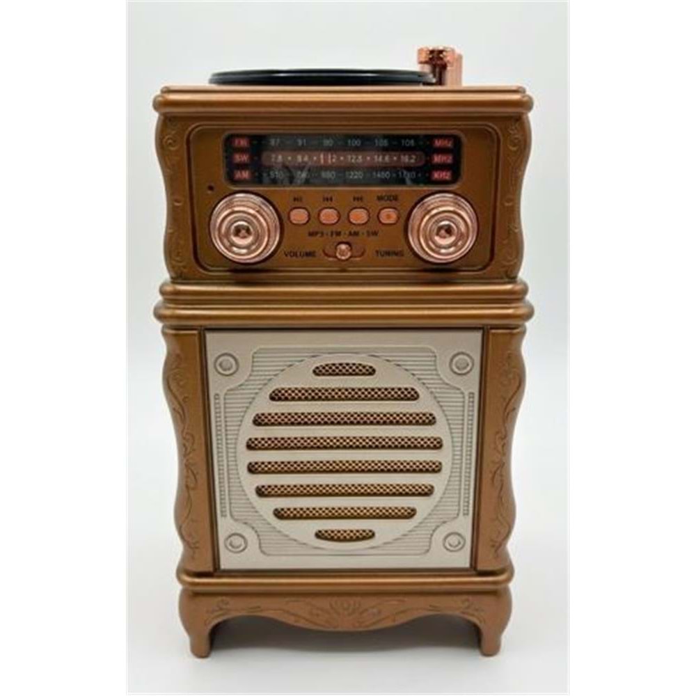 Everton Rt-381 Bluetooth Fm-Usb-Tf-Aux Şarjlı Nostaljik Radyo