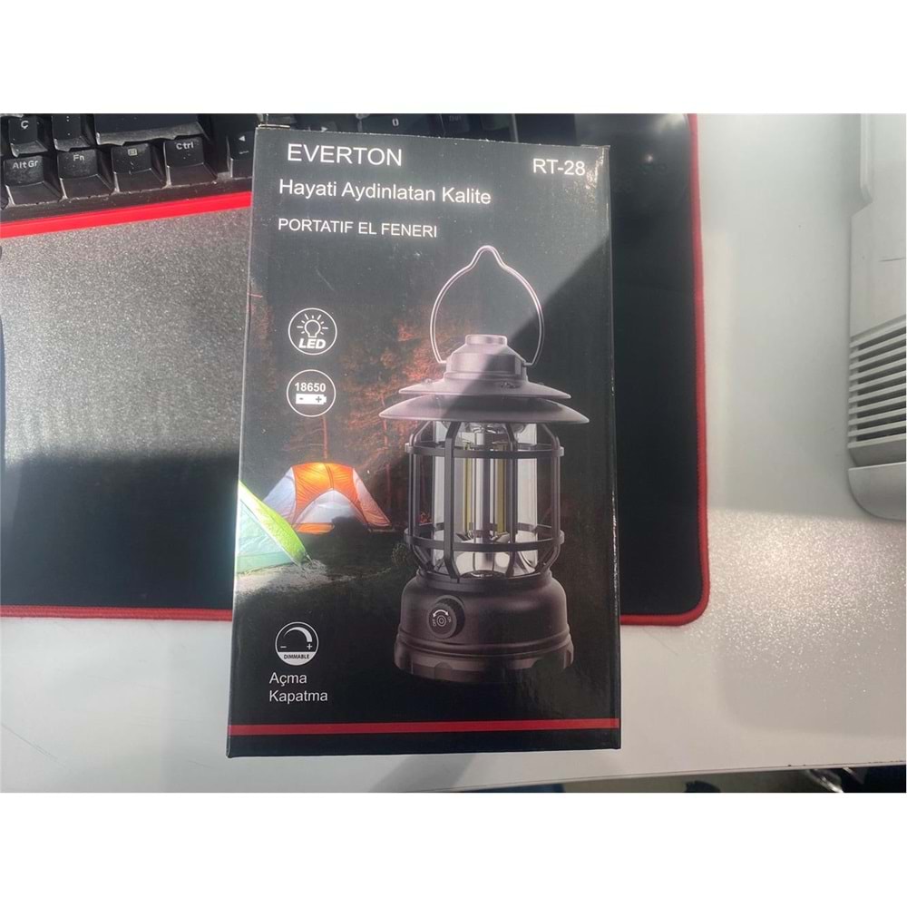 Everton Rt-28 Nostalji Kamp Lambası Şarjlı