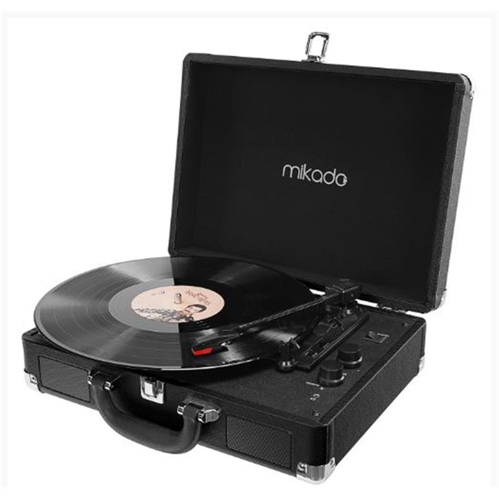 Mikado Nostalgia MN-P317 Siyah Pikap+Rca+Bluetooth Destekli Müzik Kutusu