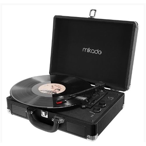 Mikado Nostalgia MN-P317 Siyah Pikap+Rca+Bluetooth Destekli Müzik Kutusu