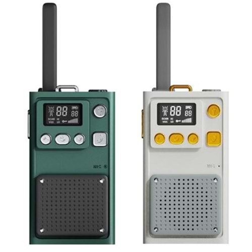 WowKids W1A Çocuk Walkie Talkie 5 Km Green-Cream AAA Pilli PmrTelsiz 