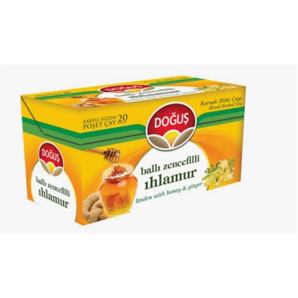 Doğuş Ballı Zencefilli Ihlamur Bitki Çayı 20x1,5 gr