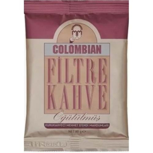 Mehmet Efendi 80gr Colombıan Filtre (Öğütülmüş)