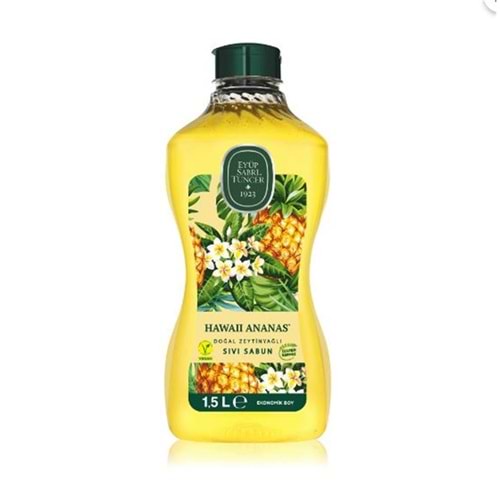 Eyüp Sabri Tuncer 1,5lt Hawaii Ananas Doğal Zeytin Yağlı Sıvı Sabun Pet Şişe