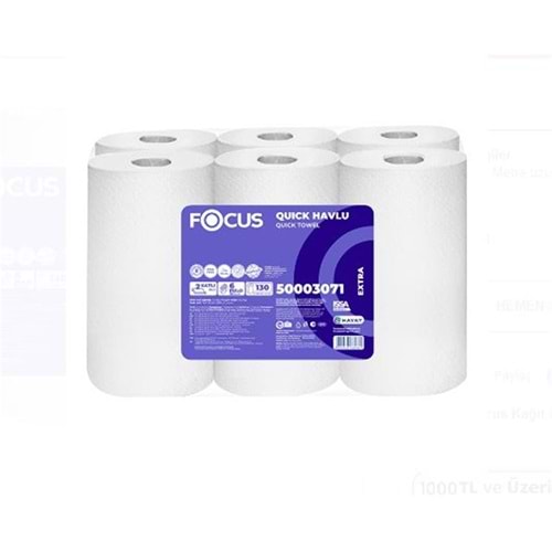 Focus 50003071 Extra Jumbo Hareketli Havlu 130 Metre 1x6