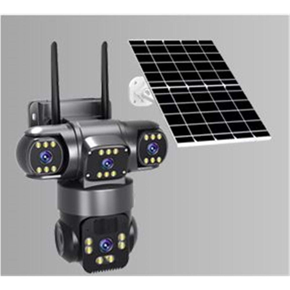 Okam O-KAM 6060 4G 6MP Dual Lens - Solar Panel - Sim Kart Destekli - PTZ Kamera