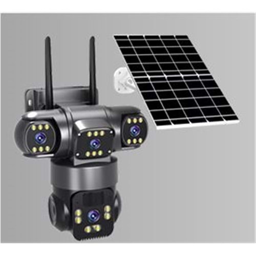Okam O-KAM 6060 4G 6MP Dual Lens - Solar Panel - Sim Kart Destekli - PTZ Kamera