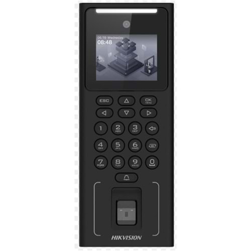 Hikvision DS-K1T321EFWX Keypadli Yüz Tanıma - Parmak İzi - Proximity Kart Okuyucu Bağımsız Terminal 