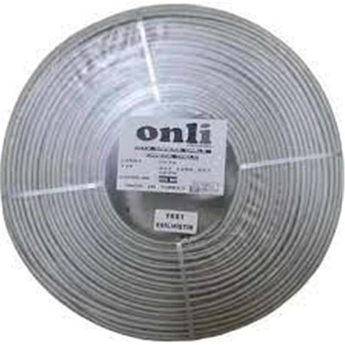 Onli ON-4140 4+1 1x0,50 mini Coax 2x0,50mm 500 metre CCA Kamera Kablosu