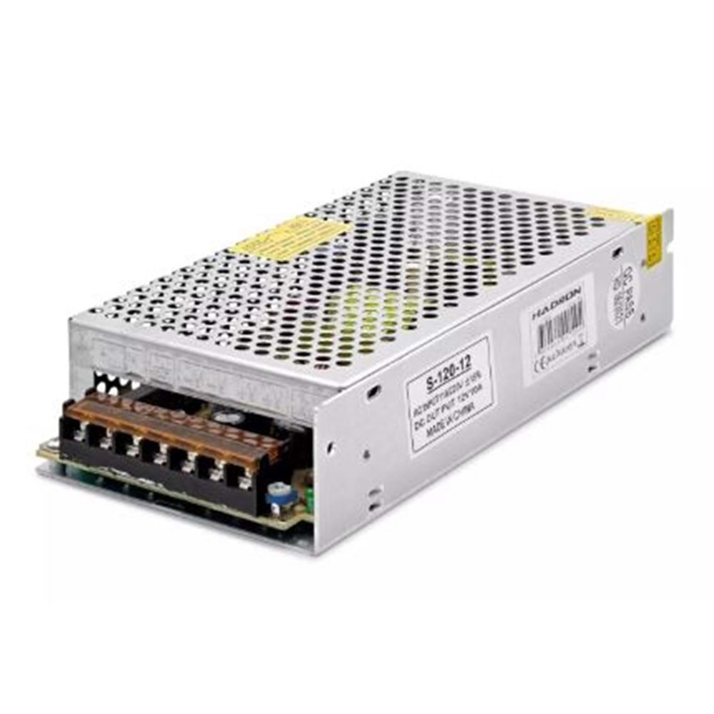 HADRON HD8203 METAL ADAPTÖR 12V 10A 20-10-4CM GÜMÜŞ