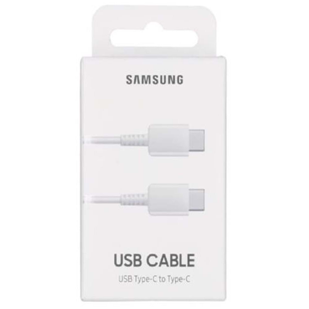 Samsung EP-DA705 Type-C To Type-C 25W Data ve Şarj Kablo Beyaz 
