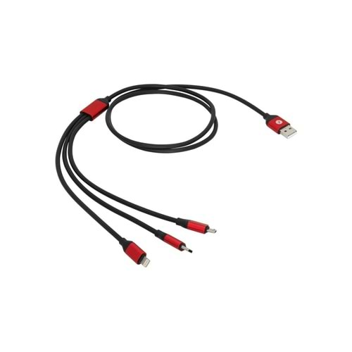 Frisby Fa-7544SC TPE Soft USB2.0 Çoklu Şarj Kablo