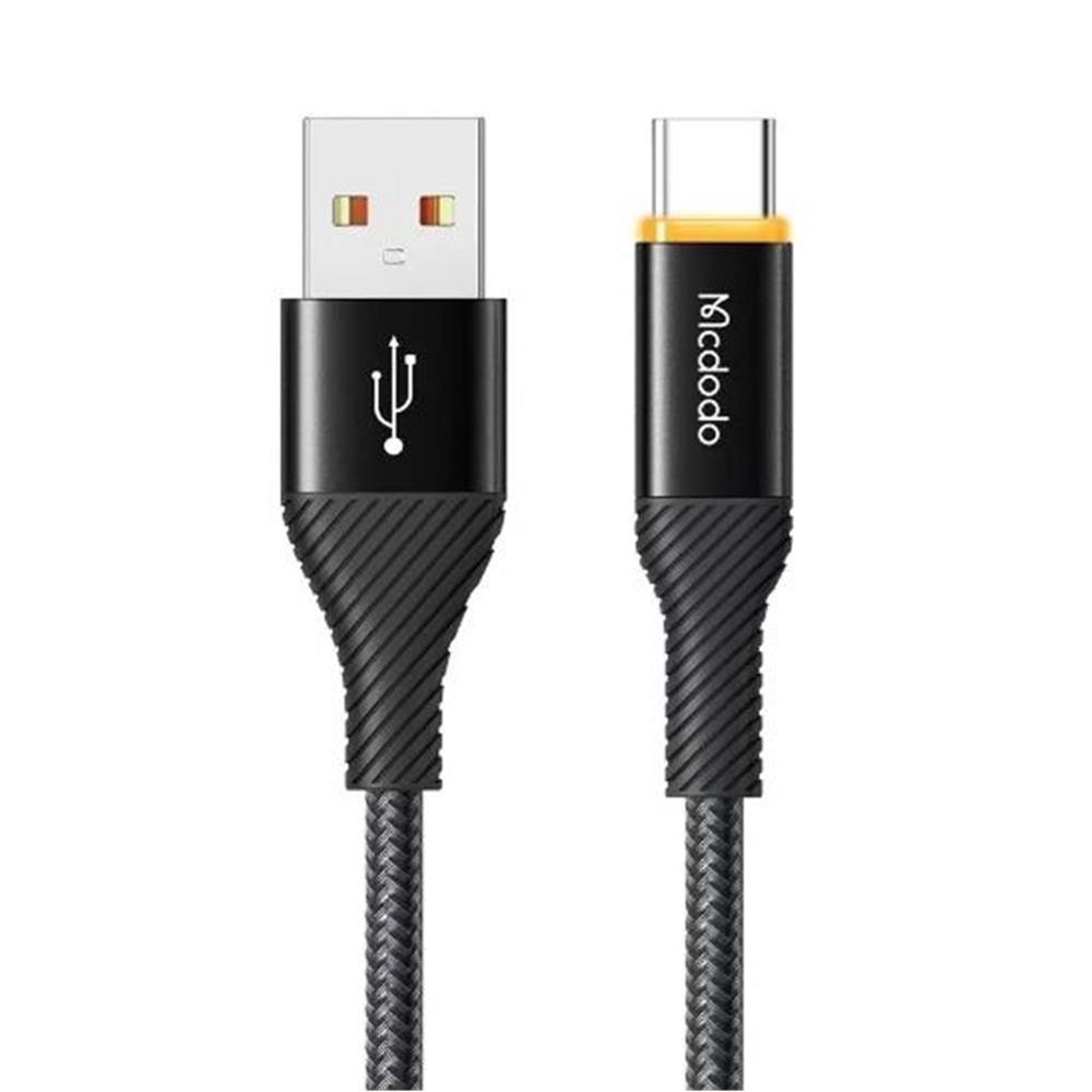 MCDODO CA-2380 Type-C 100W Power Off Süper Hızlı Data-Şarj Kablosu 5A 1.2m - Siyah