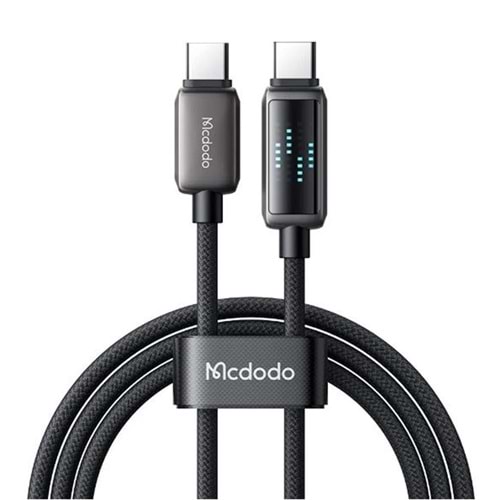 MCDODO CA-2630 36W USB-C TO LIGHTNİNG ŞARJ HIZ GÖSTERGELİ ŞARJ VE DATA KABLOSU- 1.2 M SİYAH