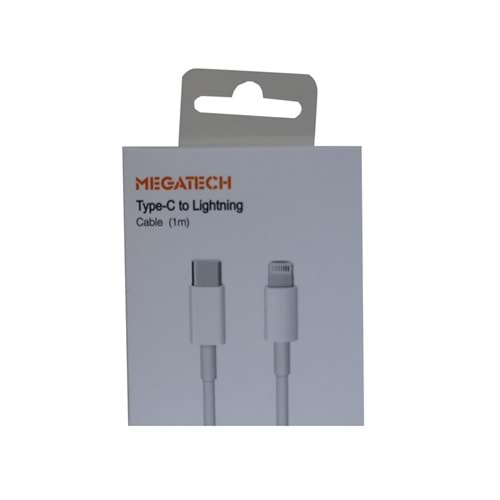 Megatech MT-D3L-T 1mt Usb Type-C to Lightning Şarj ve Data Kablosu