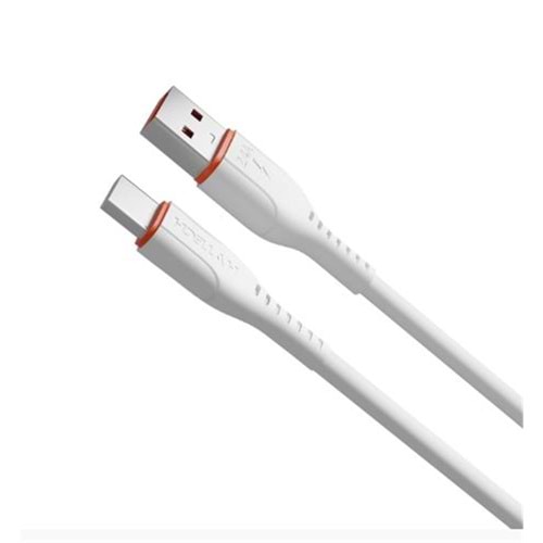Hytech HY-X105 1m 3A Type-C Beyaz Şarj Kablosu