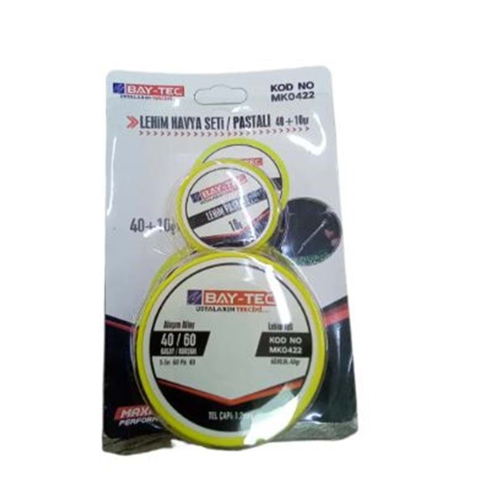 Bay-tec Lehim Havya Seti Pastalı 40+10 Gr Mk-0422