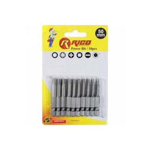 Rıco 005-KK1131 50MM 10 Parça Allen Bits Uç Seti 