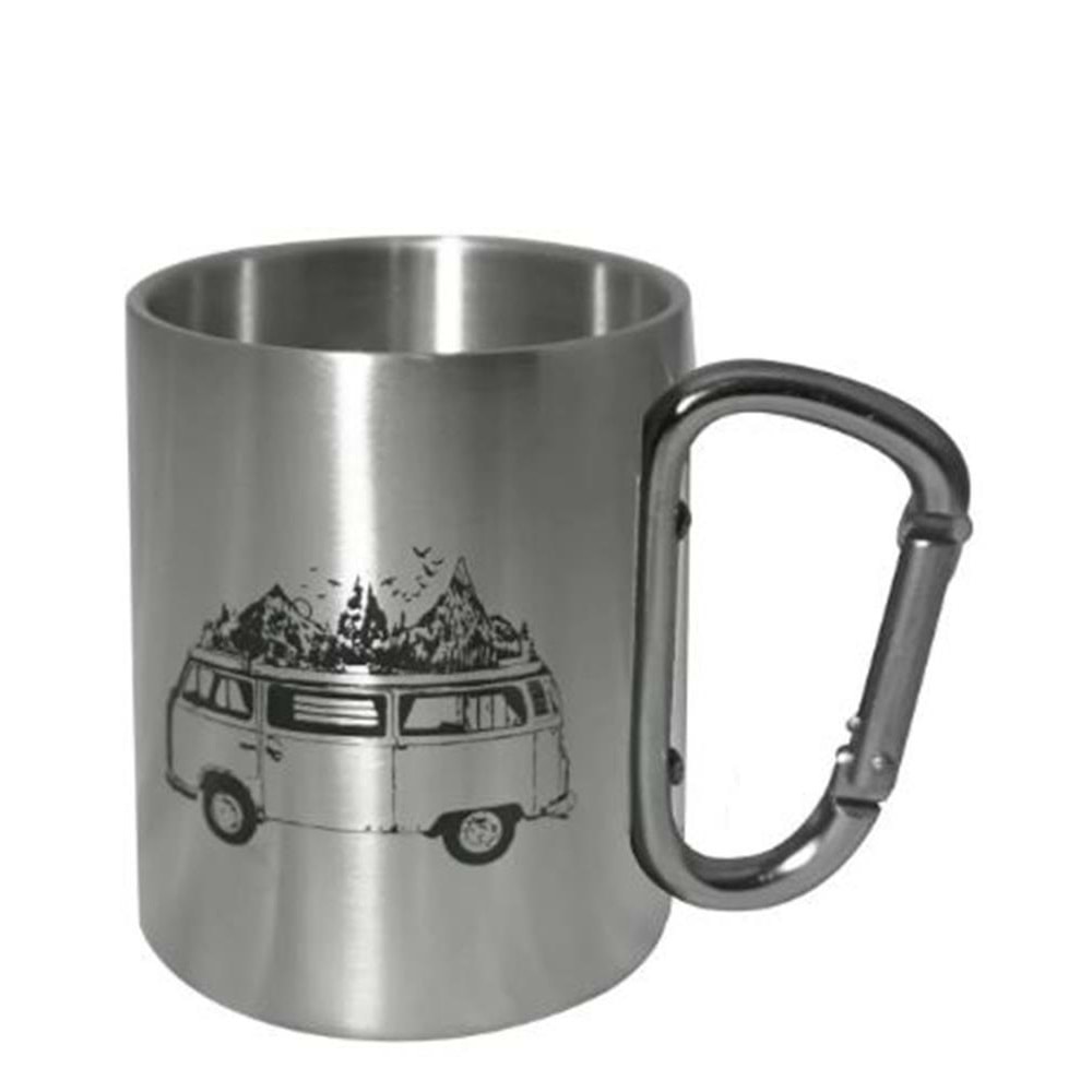 ORCAMP Karabina Çelik Kupa Gri 180ml OUT-1850