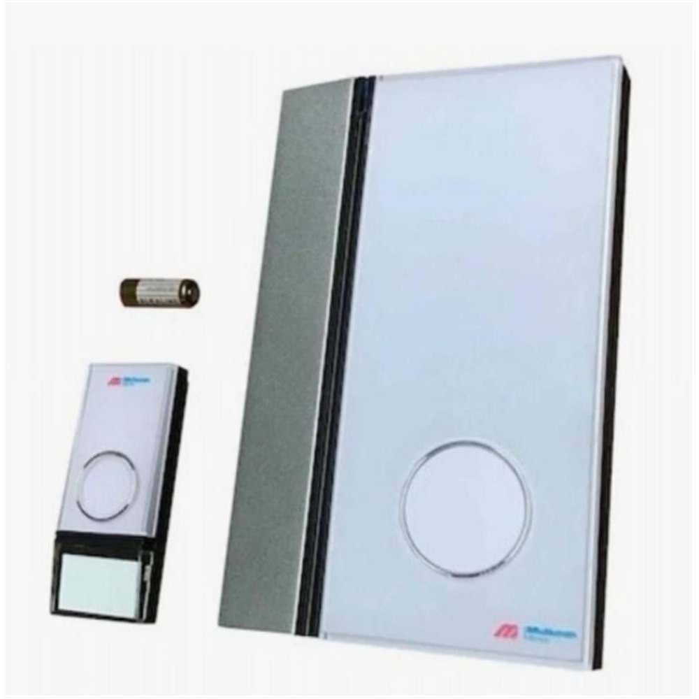 Mutlusan WA-628 KAPI ZİLİ (32 MELODİ) BEYAZ Kablosuz 100mt