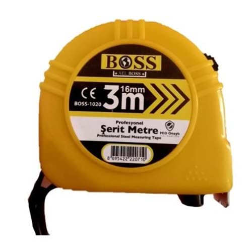 Boss Şerit Metre 16mm 3 metre