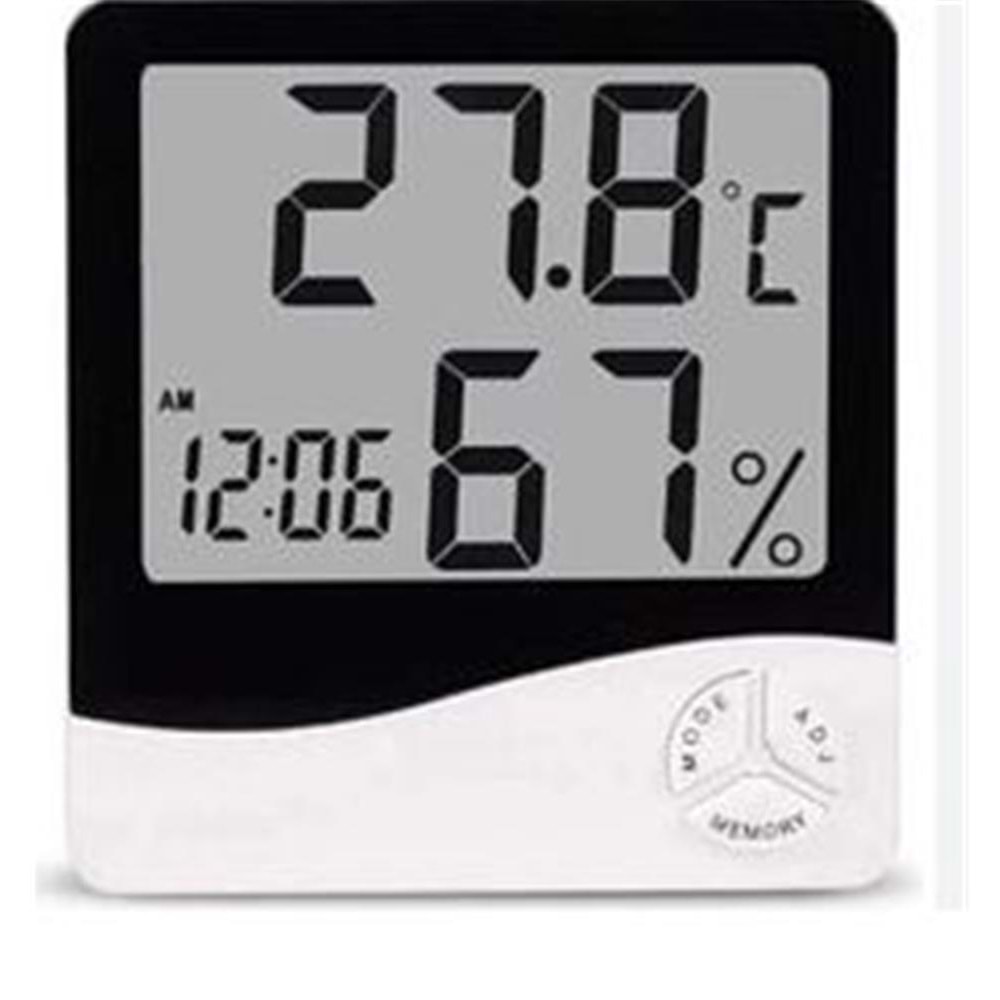 Sline HTC1 Termometre Nem+Hava Ölçer Saatli Sadece İç Ortam