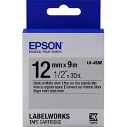 Epson LK-5WBVN Vinil Beyaz Üzeri Siyah 18mm 7Metre Etiket