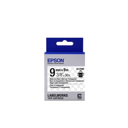 Epson LK-2WBN Standart Beyaz Üzeri Siyah 6mm 9Metre Etiket